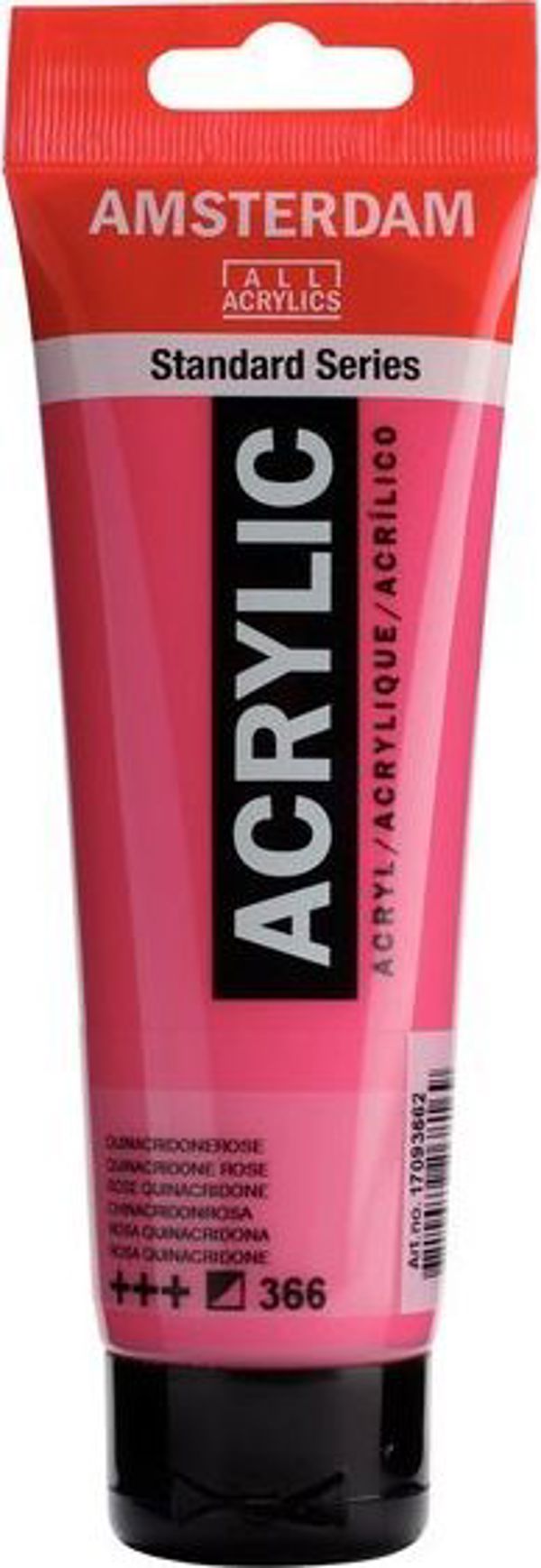 Artequipment Farba akrylowa TALENS AMSTERDAM 120ml 366 - QUINACIDRONE ROSE uniw