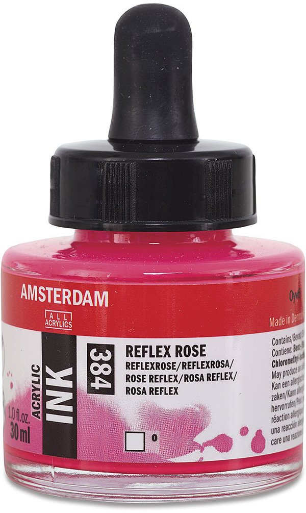 Artequipment Amsterdam Ακρυλικό Μελάνι Acrylic Ink Reflex Rose 384, 30ml