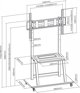 ART ΚΙΝΗΤΗ ΒΑΣΗ+ΣΤΗΡΙΓΜΑ ΓΙΑ TV 37-100" 150KG S-13 ART Vesa 800x600 HEAVY DUTY one size