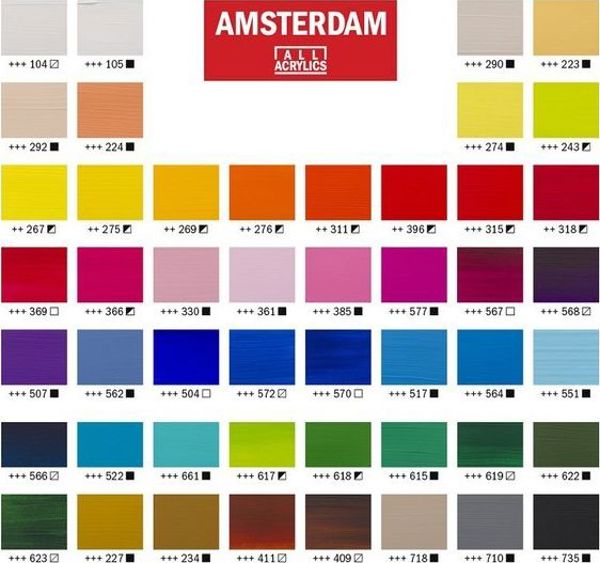 Artequipment TALENS AMSTERDAM ZESTAW 48X20 ML GENERAL SELECTION uniw