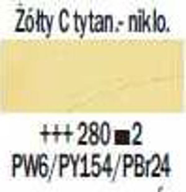 Talens Rembrandt Λάδι Ζωγραφικής 40ml - 280 Nickel Titanium Yellow Deep