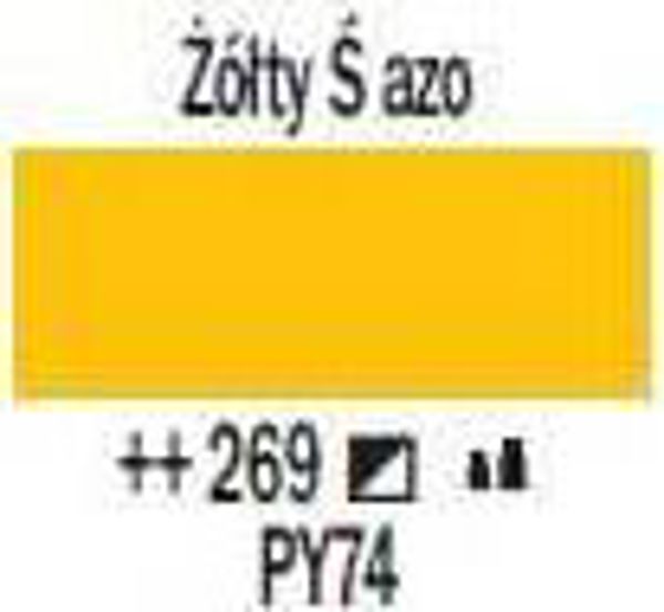 Artequipment Farba akrylowa TALENS AMSTERDAM 120ml 269 - AZO YELLOW MEDIUM uniw
