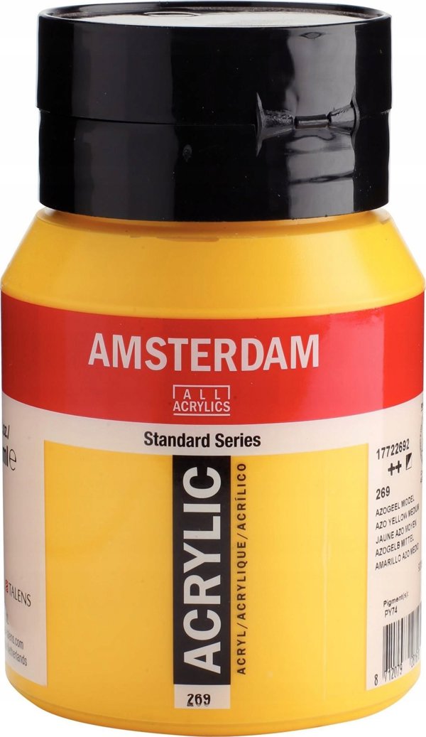 Artequipment Amsterdam Standard Series Ακρυλικό Βάζο Αζοκίτρινο Μέσο 269