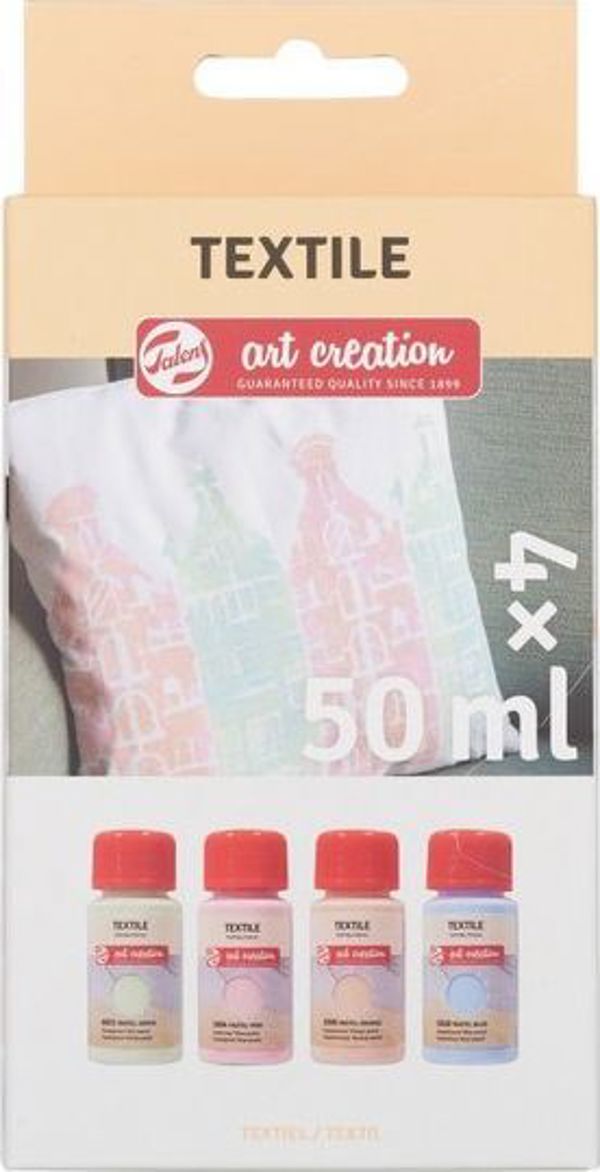Σετ Χρωμάτων Υφάσματος Talens ArtCreation 4x50ml Παστέλ Αποχρώσεις