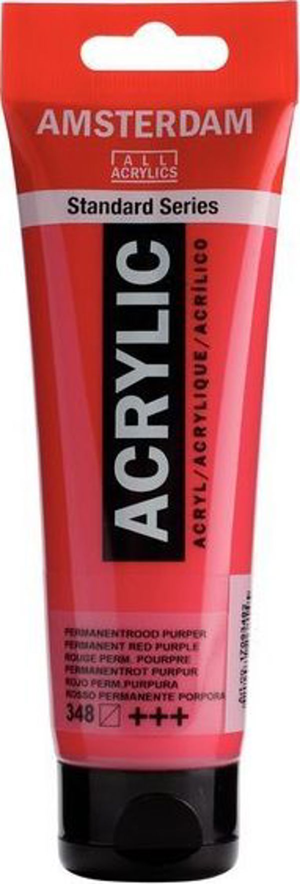 Artequipment Farba akrylowa TALENS AMSTERDAM 120ml 348 - PERMANENT RED PURPLE uniw