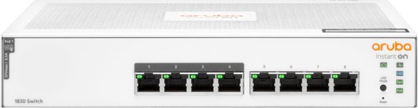 HP Aruba Instant On 1830 8G 4P Smart Managed Switch - 8 Θύρες Gigabit, PoE 65W