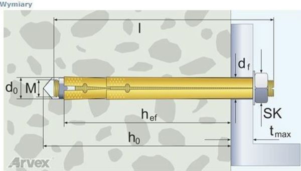 Arvex Kolek Stalowy 16x80/100/M10 2075.2058