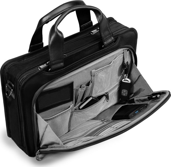 ASUS Vantage Briefcase 15.6 Δέρμα, Πολυεστέρας Μαύρο