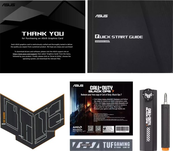 ASUS TUF Gaming TUF-RX9070XT-O16G-COD-BO7 AMD Radeon RX 9070 XT 16 GB GDDR6