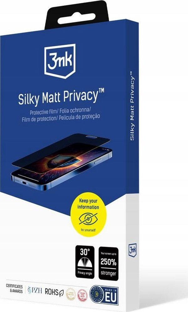 3MK Silky Matt Privacy Προστατευτικό Οθόνης για Asus ROG Phone 9 / 9 Pro