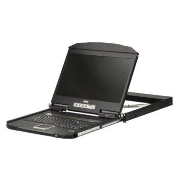 Aten CL3100NX LCD Console, 18.5 ιντσών, 1366x768 HD, Rack Mount 1U, Μαύρο