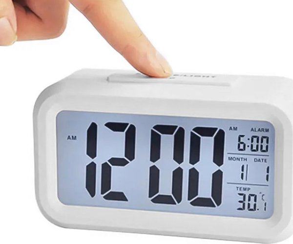 ATL AK240C Ψηφιακό Ρολόι-Ξυπνητήρι με Λευκή LED Οθόνη