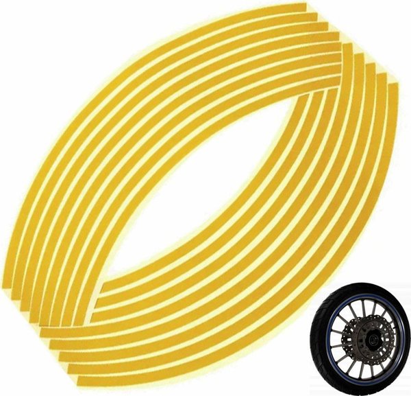 ATL AG555D Naklejki odblaskowe na kola yellow