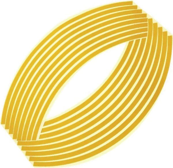 ATL AG555D Naklejki odblaskowe na kola yellow