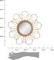 Atmosphera Wiklinowe lustro kwiat 38 cm