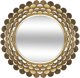 Atmosphera Lustro glamour zlote, metalowa rama, srednica 91 cm