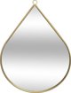 Atmosphera Lustro scienne w ksztalcie kropli, 39 cm, kolor metalowy