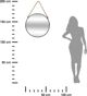 Atmosphera Στρογγυλός Τοίχος Καθρέφτης σε Σχοινί