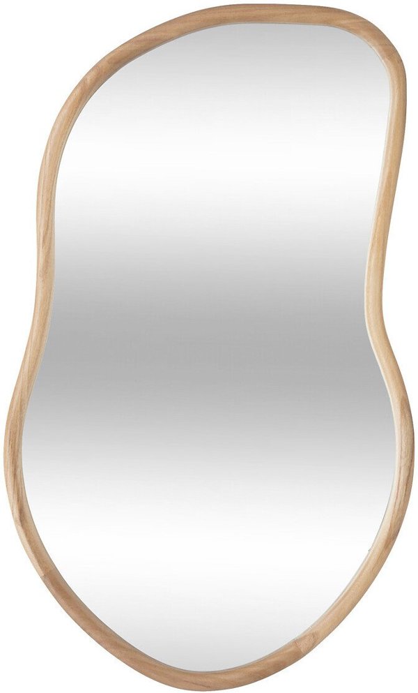 Atmosphera Lustro wiszace asymetryczne OLM rama drewno paulownia 44.5 x 75 cm