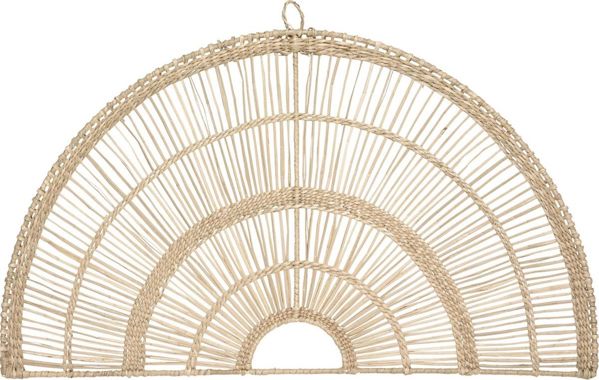 Atmosphera Διακοσμητικό Τοίχου Ημικυκλικό Wicker Boho 60x35.5cm Μπεζ