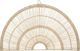 Atmosphera Διακοσμητικό Τοίχου Ημικυκλικό Wicker Boho 60x35.5cm Μπεζ
