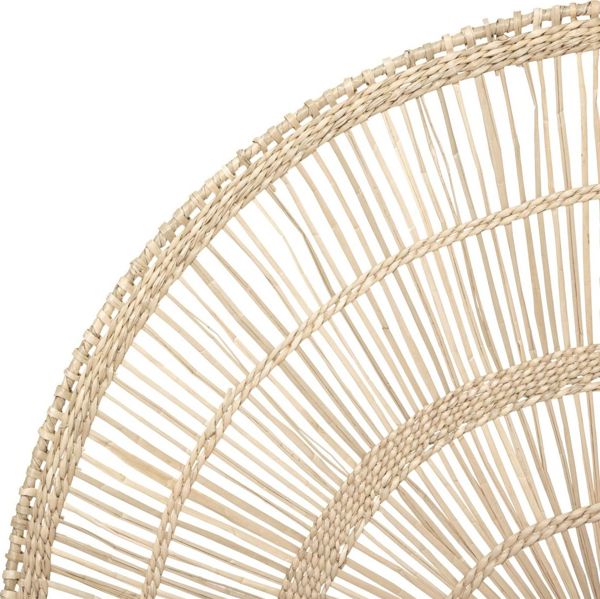 Atmosphera Διακοσμητικό Τοίχου Ημικυκλικό Wicker Boho 60x35.5cm Μπεζ