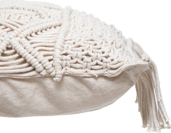 Atmosphera Διακοσμητικό Μαξιλάρι Macrame με Κρόσσια, Βαμβακερό, Μπεζ, 30x50 cm