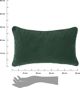 Atmosphera Διακοσμητικό Μαξιλάρι Lilou 30x50 cm, Πράσινο, Πολυεστερικό, Μοντέρνο Στυλ