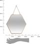 Σετ 3 χρυσών εξαγωνικών καθρεφτών Atmosphera