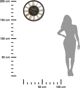 Ρολόι Τοίχου Atmosphera Meca 57 cm Μεταλλικό σε Στυλ Loft, Μαύρο