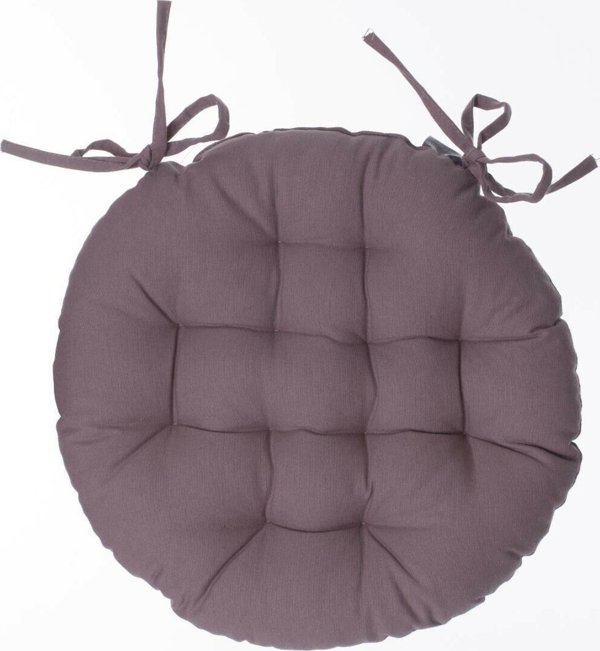 Μαξιλάρι Καρέκλας Στρογγυλό Atmosphera, 38cm, Taupe