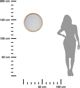 Atmosphera Drewniane lustro scienne Natalie 50 cm