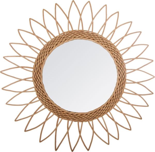 Atmosphera Wiklinowe lustro scienne Sharp Sun 50 cm