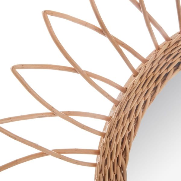 Atmosphera Wiklinowe lustro scienne Sharp Sun 50 cm