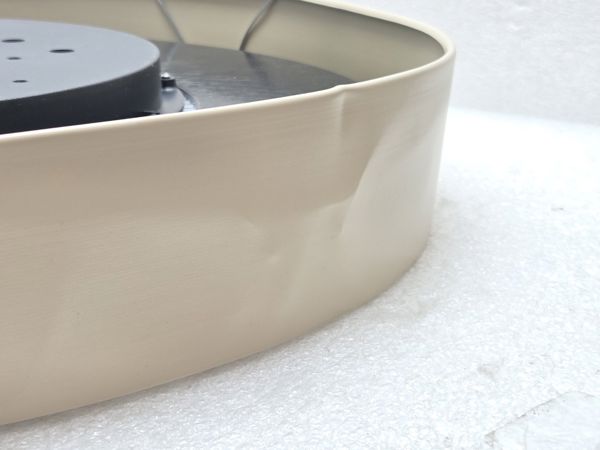 Atmosphera Atmosphera Beżowy zegar ścienny z widocznym mechanizmem GIULIANA, Ø 50 cm [outlet]