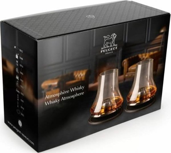 Peugeot Atmosphere Σετ Ποτήρια Ουίσκι με Βάση Ψύξης, 2 Τεμάχια