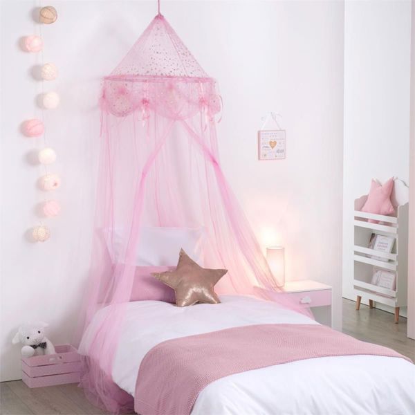 Atmosphera Παιδικό Baldachim Princess Ροζ 60x250cm από Πολυεστέρα