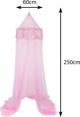 Atmosphera Παιδικό Baldachim Princess Ροζ 60x250cm από Πολυεστέρα