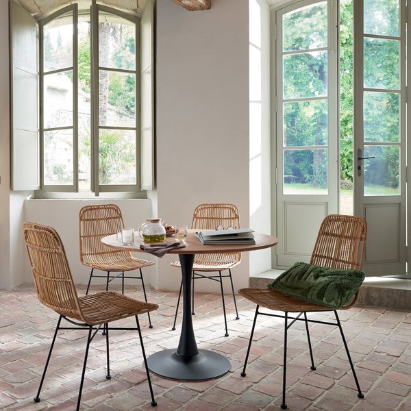 Καρέκλα τραπεζαρίας KUBU, rattan, 88 cm