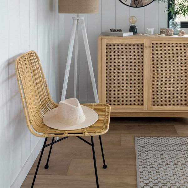 Καρέκλα τραπεζαρίας KUBU, rattan, 88 cm