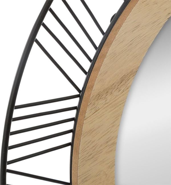 Atmosphera Metalowe okragle lustro scienne Joe 45 cm