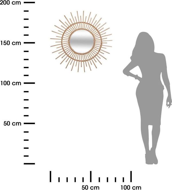 Atmosphera Wiklinowe lustro scienne Slonce