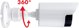 Dummy Κάμερα Ασφαλείας Σωληνωτή CE IR1800 W με LED IR, Λευκή, ABS, Τροφοδοσία 2xAA