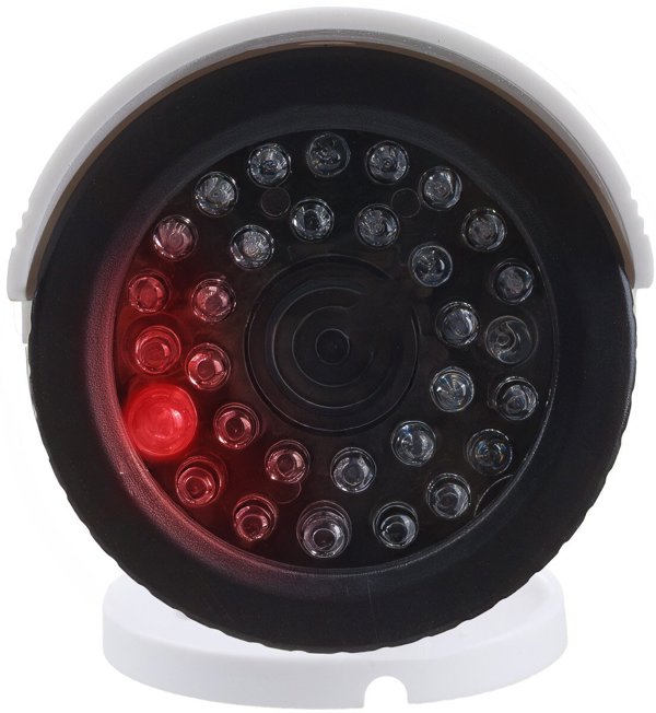 Dummy Κάμερα Ασφαλείας Σωληνωτή CE IR1800 W με LED IR, Λευκή, ABS, Τροφοδοσία 2xAA