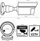 Dummy Κάμερα Ασφαλείας Σωληνωτή CE IR1800 W με LED IR, Λευκή, ABS, Τροφοδοσία 2xAA