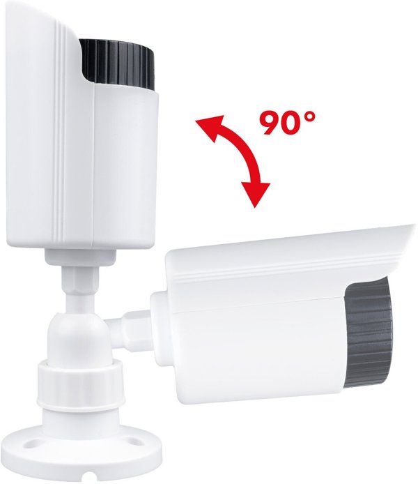 Dummy Κάμερα Ασφαλείας Σωληνωτή CE IR1800 W με LED IR, Λευκή, ABS, Τροφοδοσία 2xAA