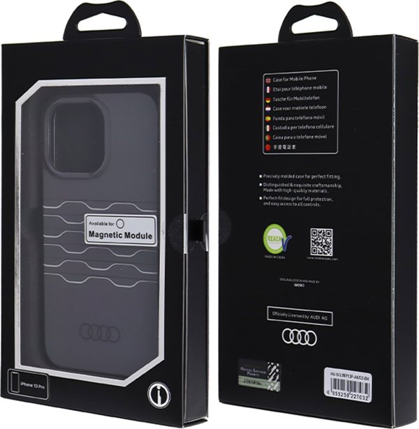 Audi Audi IML MagSafe Θήκη iPhone 13 Pro / 13 6,1" μαύρη/μαύρη σκληρή θήκη AU-IMLMIP13P-A6/D3-BK