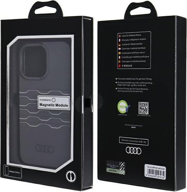 Audi Audi IML MagSafe Θήκη iPhone 13 Pro / 13 6,1" μαύρη/μαύρη σκληρή θήκη AU-IMLMIP13P-A6/D3-BK