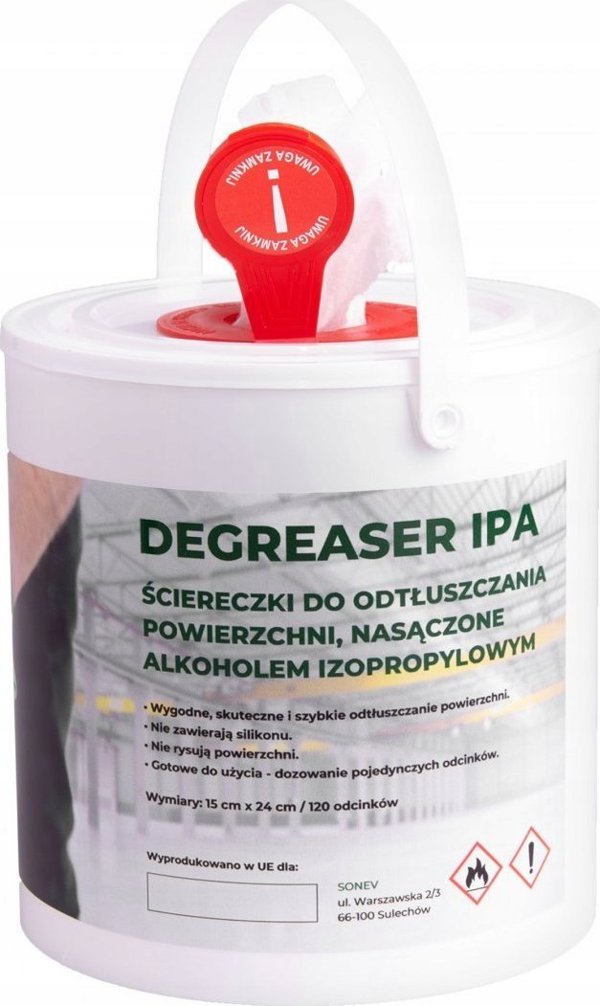 AutoTune ΜΑΝΤΗΛΑΚΙΑ SONEX DEGREASER IPA, ΚΟΥΒΑΔΑΚΙ 120 ΦΥΛΛΑ