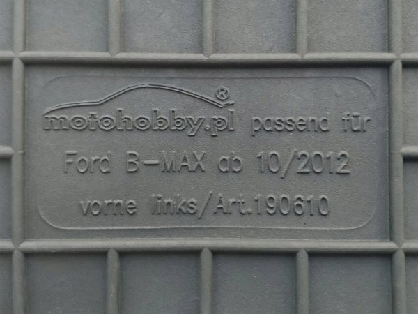 Auto Comfort Λαστιχένια Πατάκια Αυτοκινήτου για Ford B-Max (2012-2017) Σετ